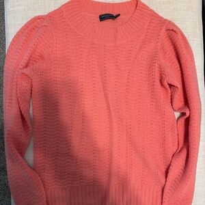 Vineyard Vines Coral Crew Neck 100% Cashmere Sweater